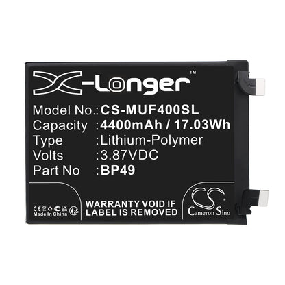 Replacement Battery for Poco F4 5G – Mobile, SmartPhone – 4400mAh / 3.87V