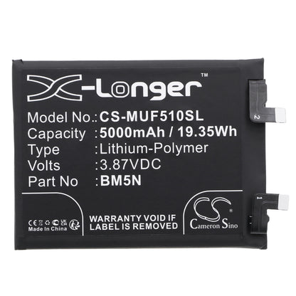 Replacement Battery for Poco F5 Pro 5G – Mobile, SmartPhone – 5000mAh / 3.87V
