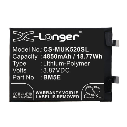 Replacement Battery for Xiaomi | Redmi Redmi K50 Pro – Mobile, SmartPhone – 4850mAh / 3.87V