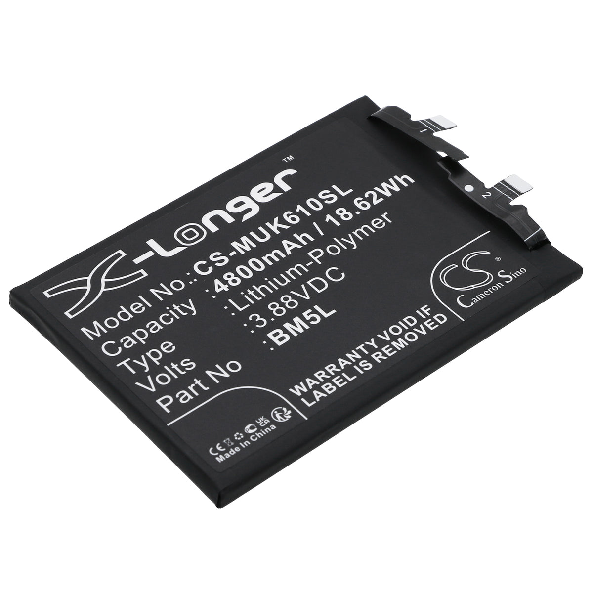 Replacement Battery for Redmi K60 Pro – Mobile, SmartPhone – 4800mAh / 3.88V