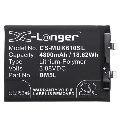 Replacement Battery for Redmi K60 Pro – Mobile, SmartPhone – 4800mAh / 3.88V