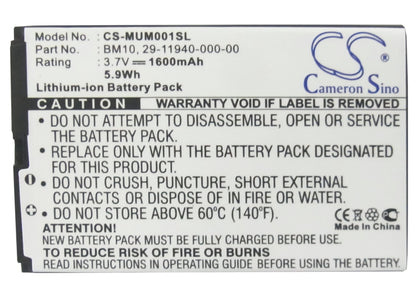 Replacement Battery for Xiaomi MI-ONE Plus – PDA, Pocket PC – 1600mAh / 3.7V