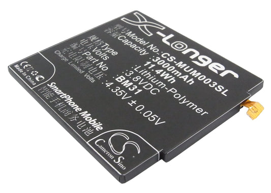 Replacement Battery for Xiaomi 3 – Mobile, SmartPhone – 3000mAh / 3.8V