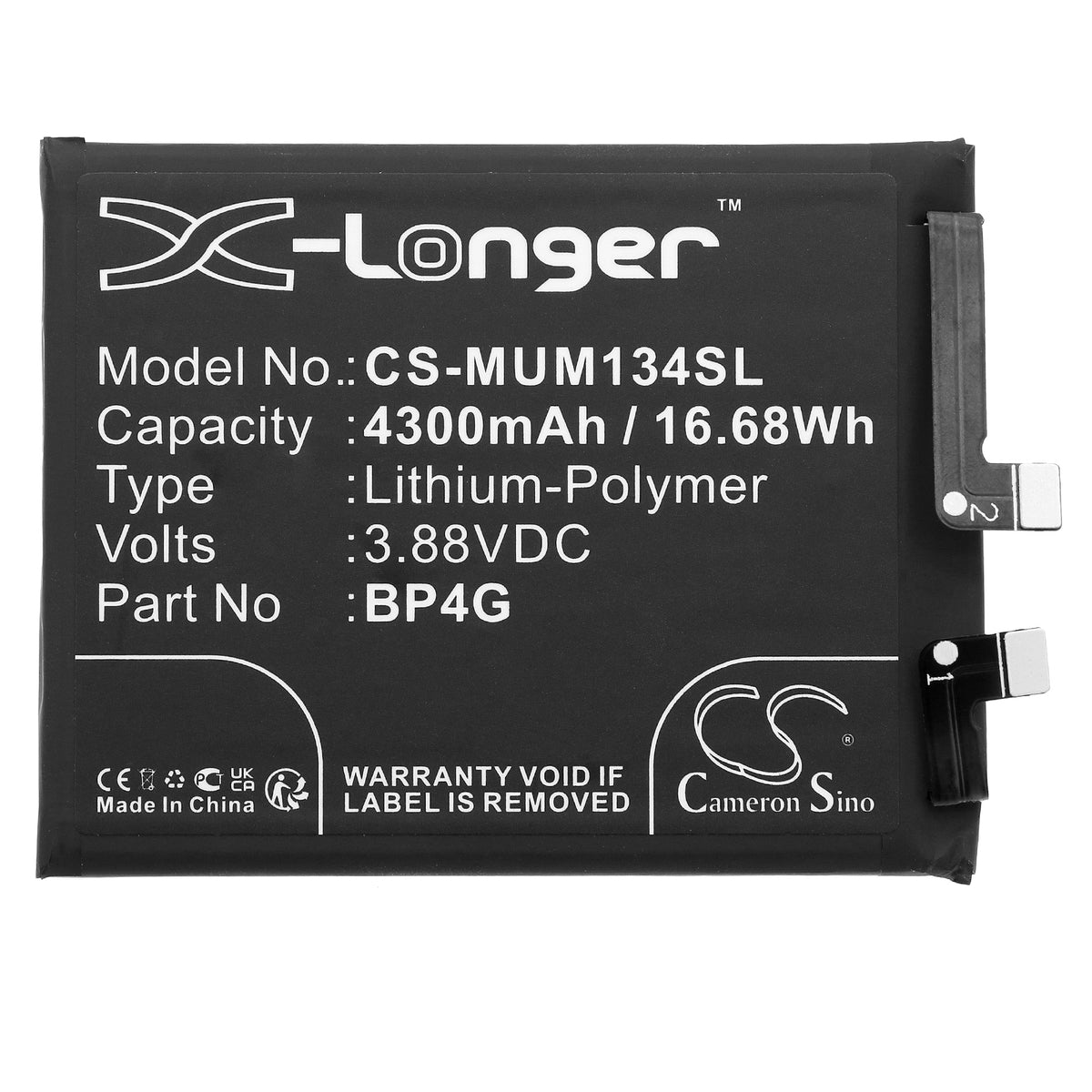 Replacement Battery for Xiaomi Mi 13 – Mobile, SmartPhone – 4300mAh / 3.88V