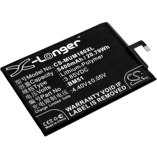 Replacement Battery for Xiaomi Mi Max 3 – Mobile, SmartPhone – 5400mAh / 3.85V