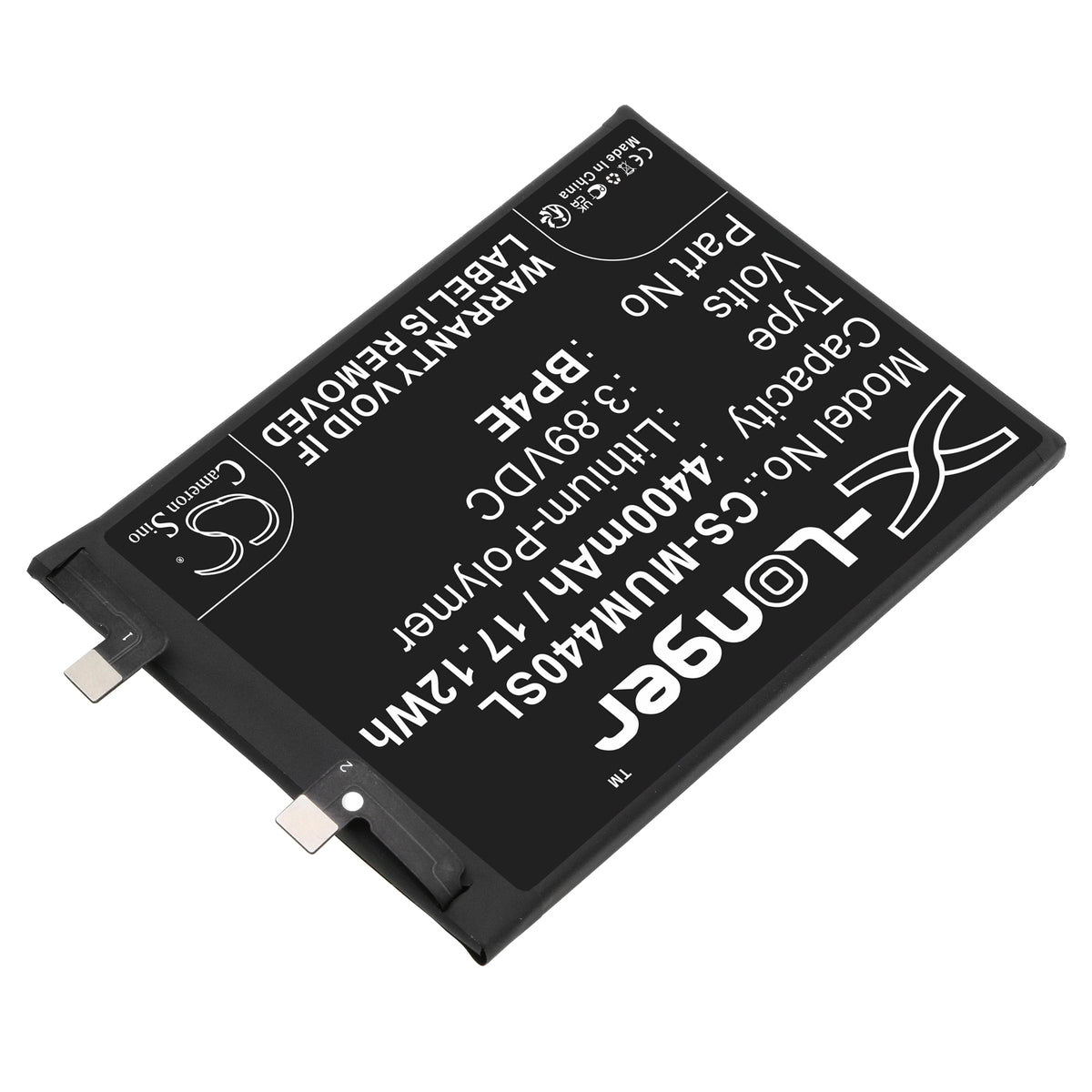 Replacement Battery for Xiaomi 13 Lite – Mobile, SmartPhone – 4400mAh / 3.89V