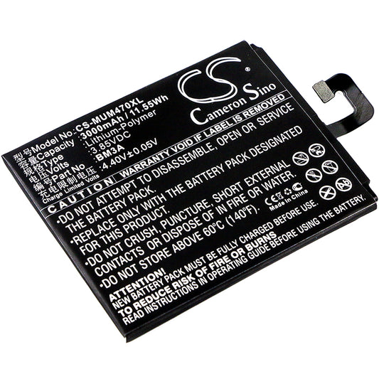 Replacement Battery for Xiaomi Note 3 – Mobile, SmartPhone – 3000mAh / 3.85V