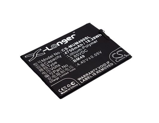 Replacement Battery for Xiaomi Mi Max – Mobile, SmartPhone – 4750mAh / 3.85V