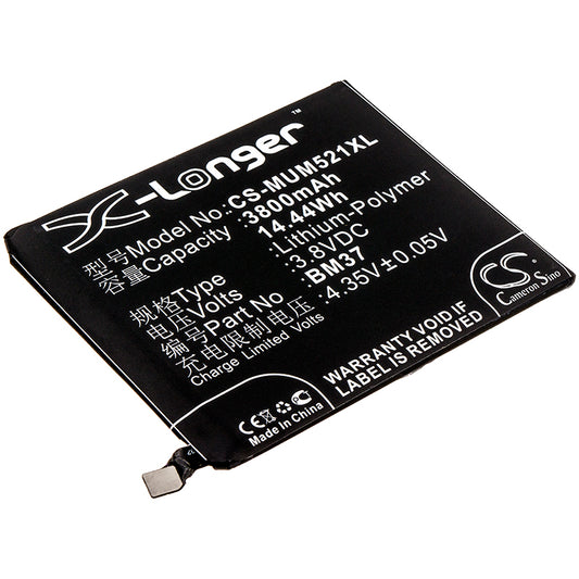 Replacement Battery for Xiaomi Mi 5s Plus ( China Version ) – Mobile, SmartPhone – 3800mAh / 3.8V