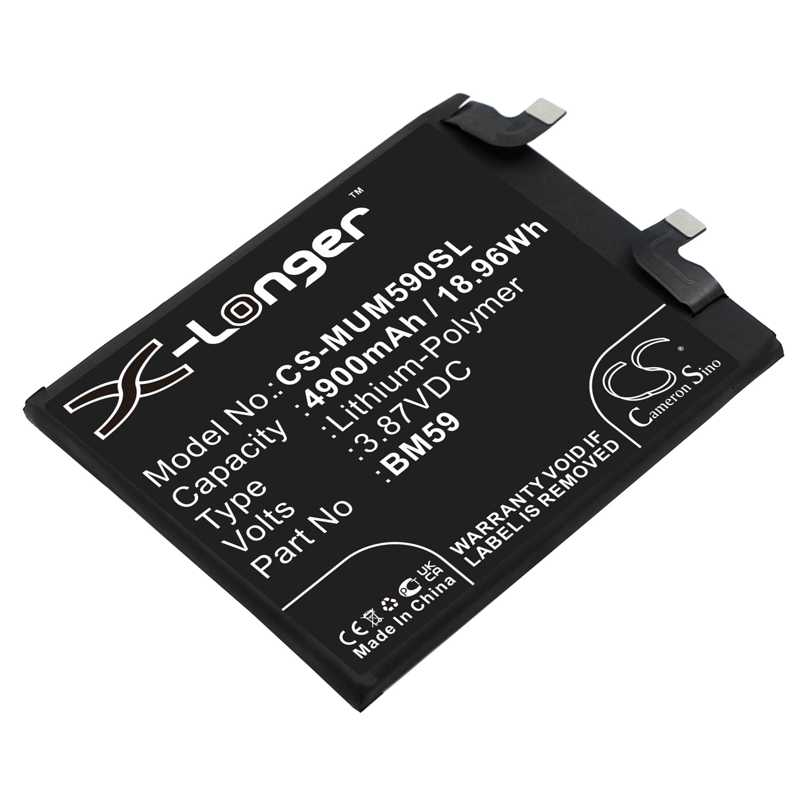 Replacement Battery for Xiaomi 11T – Mobile, SmartPhone – 4900mAh / 3.87V - image 1