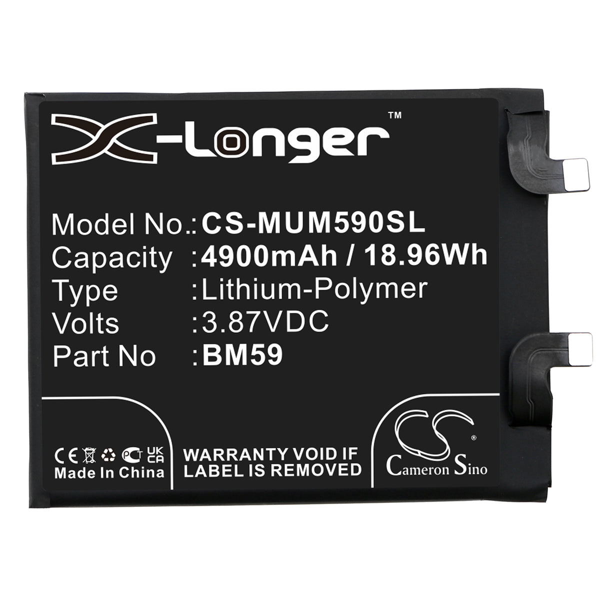 Replacement Battery for Xiaomi 11T – Mobile, SmartPhone – 4900mAh / 3.87V