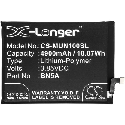 Replacement Battery for Redmi | Poco Note 10 5G – Mobile, SmartPhone – 4900mAh / 3.85V