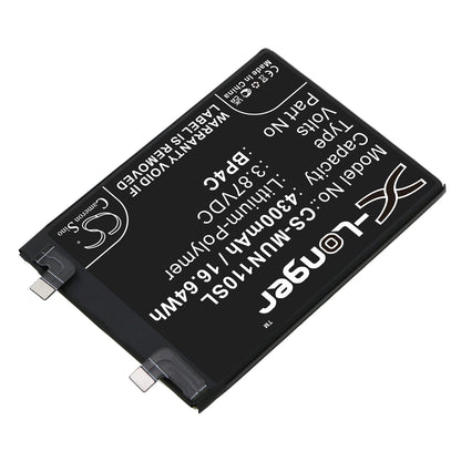 Replacement Battery for Redmi | Xiaomi Note 11T Pro+ – Mobile, SmartPhone – 4300mAh / 3.87V