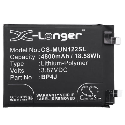 Replacement Battery for Redmi Note 12 Pro+ 5G – Mobile, SmartPhone – 4800mAh / 3.87V