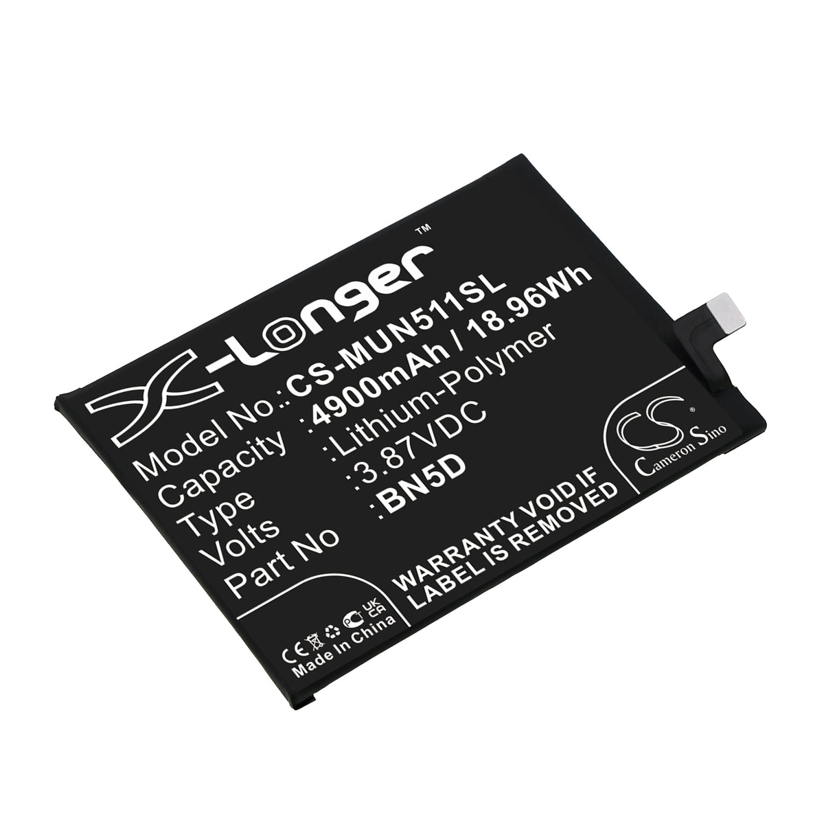 Replacement Battery for Poco | Xiaomi | Redmi M4 Pro – Mobile, SmartPhone – 4900mAh / 3.87V