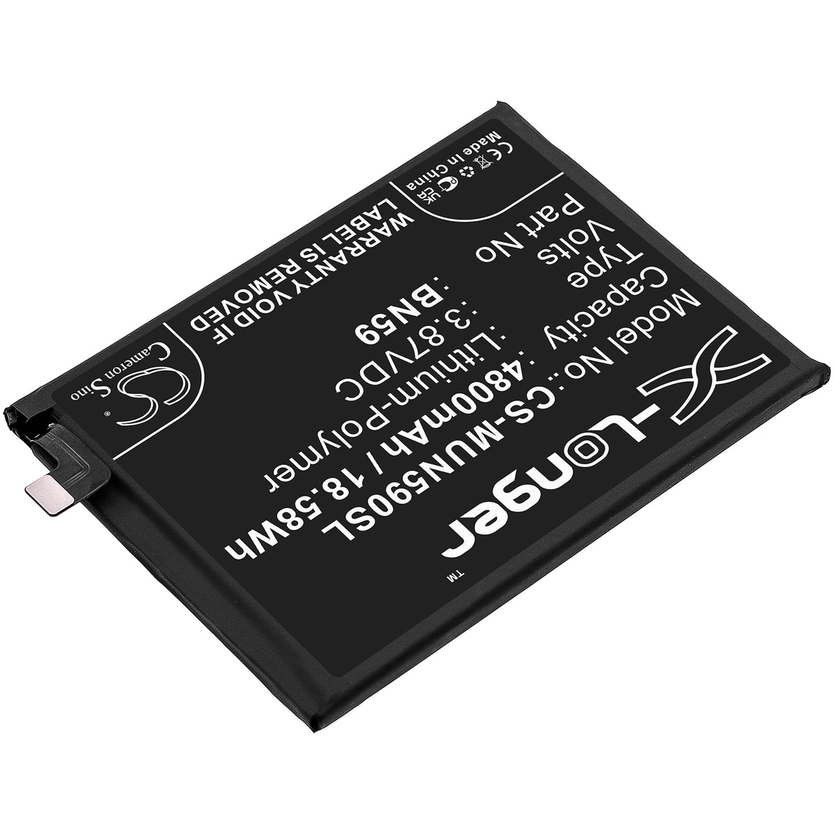 Replacement Battery for Redmi | Xiaomi Note 10 – Mobile, SmartPhone – 4800mAh / 3.87V