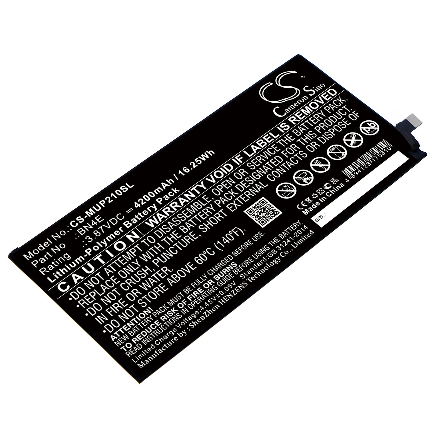 Replacement Battery for Xiaomi Pad 5 – Tablet – 4200mAh / 3.87V - image 1