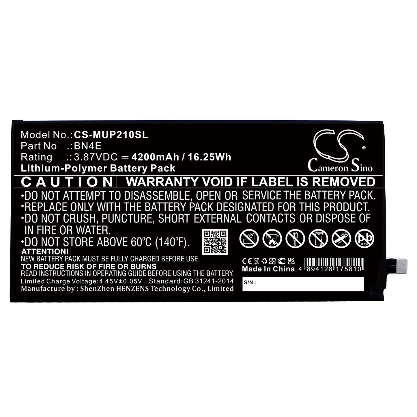 Replacement Battery for Xiaomi Pad 5 – Tablet – 4200mAh / 3.87V - image 3