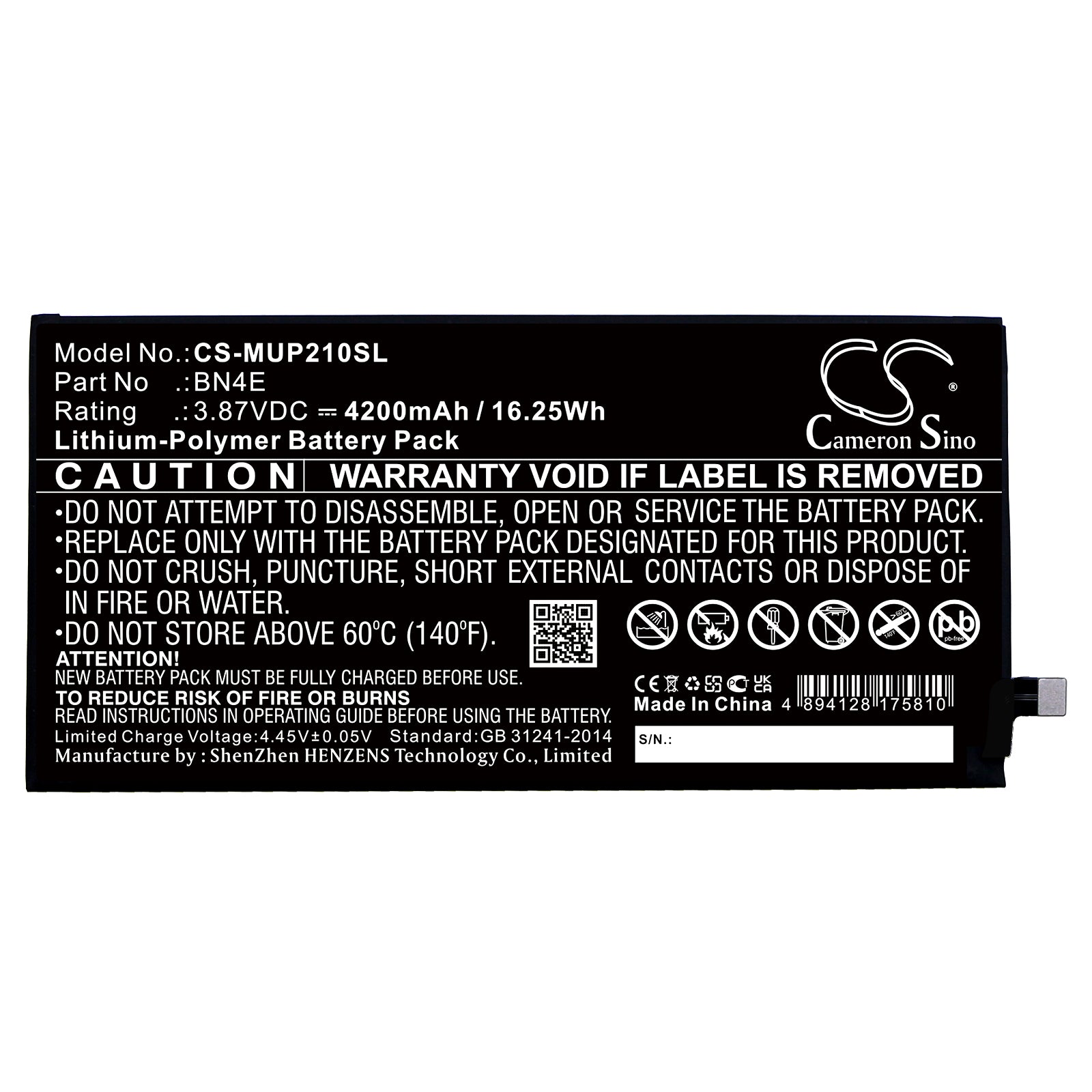 Replacement Battery for Xiaomi Pad 5 – Tablet – 4200mAh / 3.87V - image 3