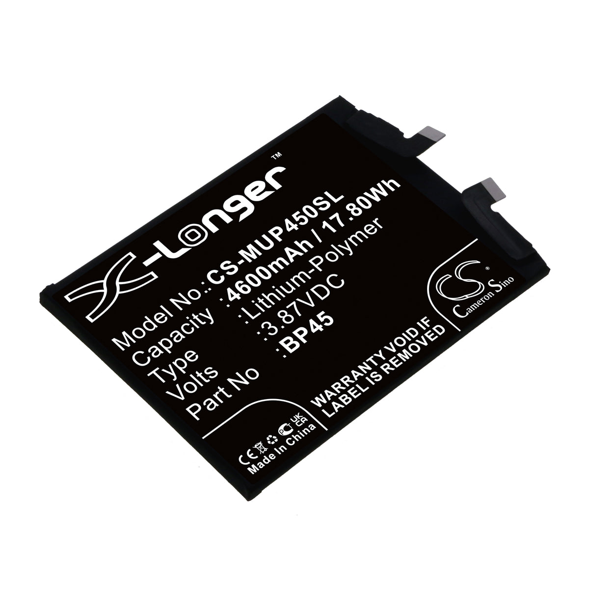 Replacement Battery for Xiaomi 12 Pro – Mobile, SmartPhone – 4600mAh / 3.87V