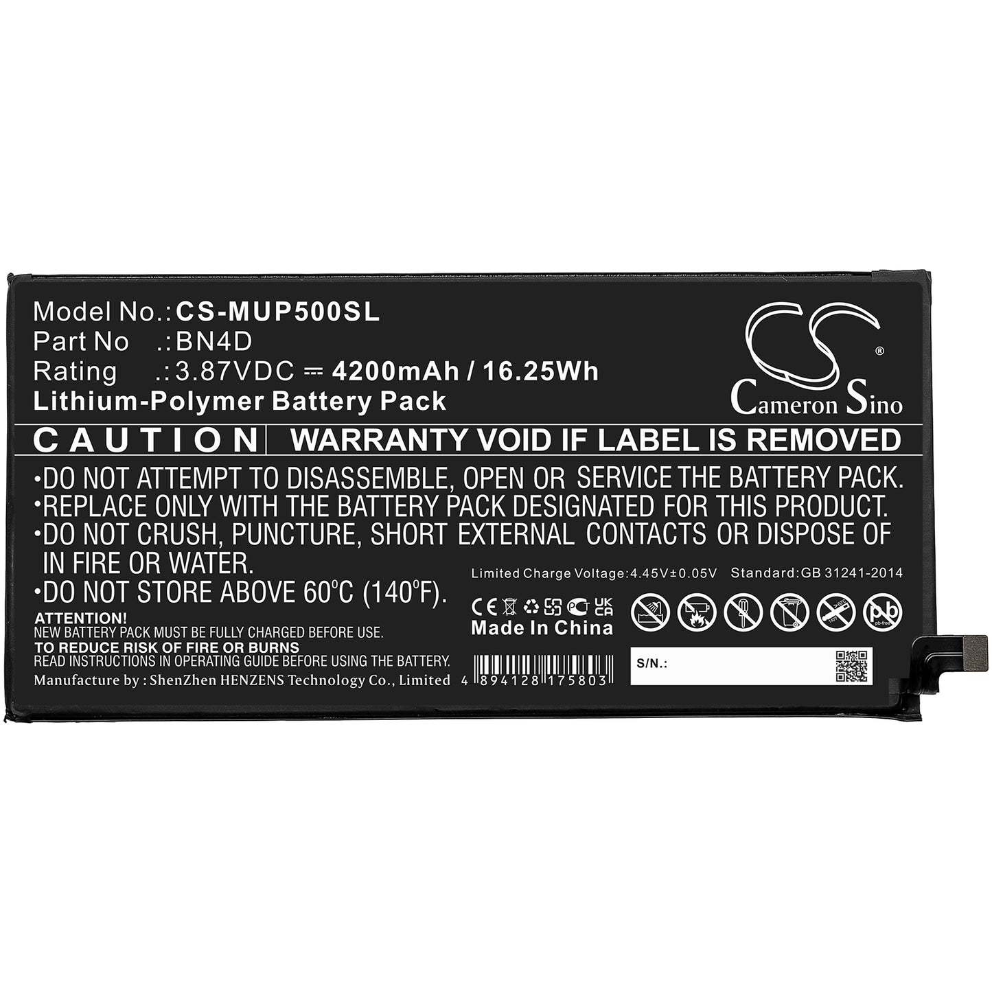 Replacement Battery for Xiaomi Mi Pad 5 Pro – Tablet – 4200mAh / 3.87V - image 3
