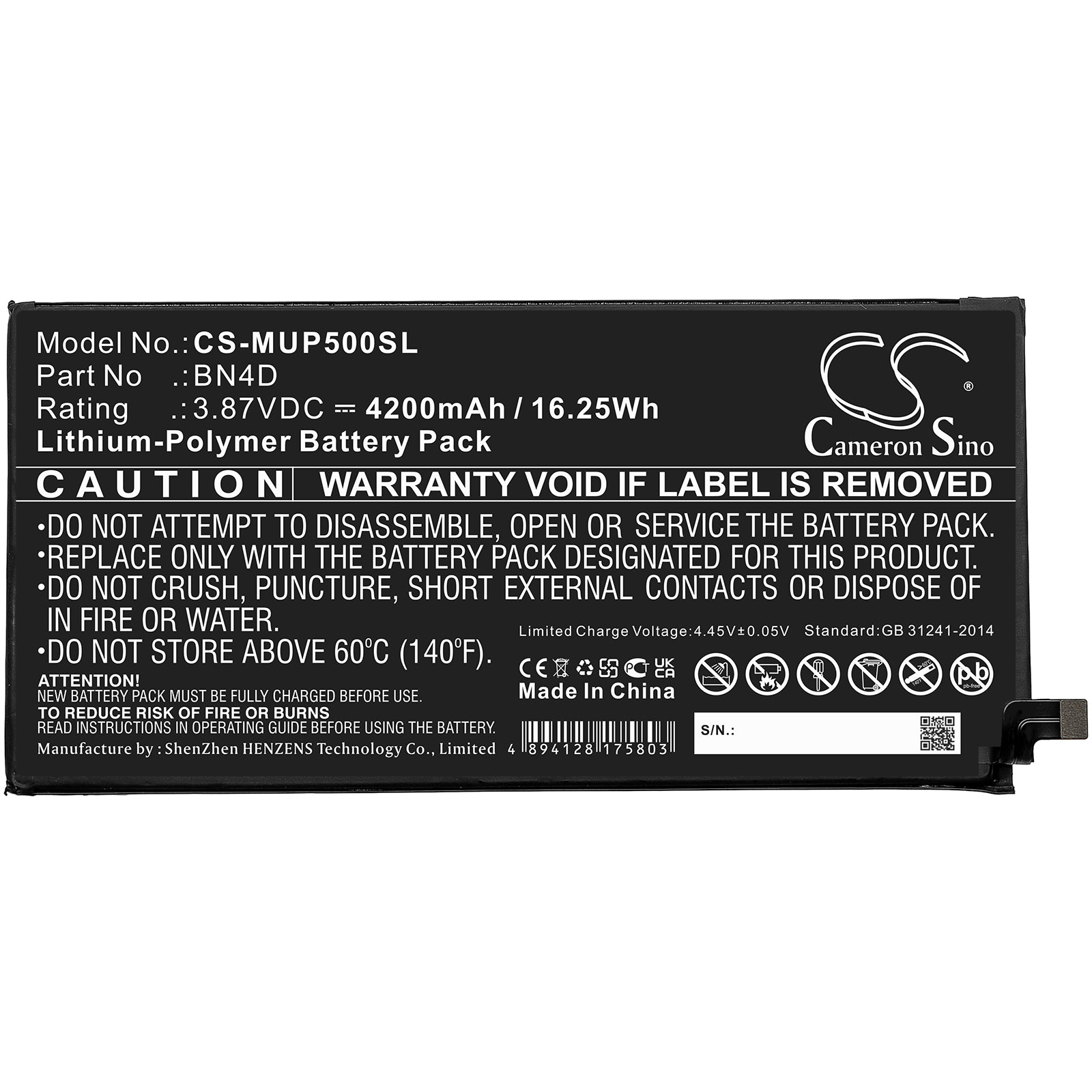 Replacement Battery for Xiaomi Mi Pad 5 Pro – Tablet – 4200mAh / 3.87V - image 3