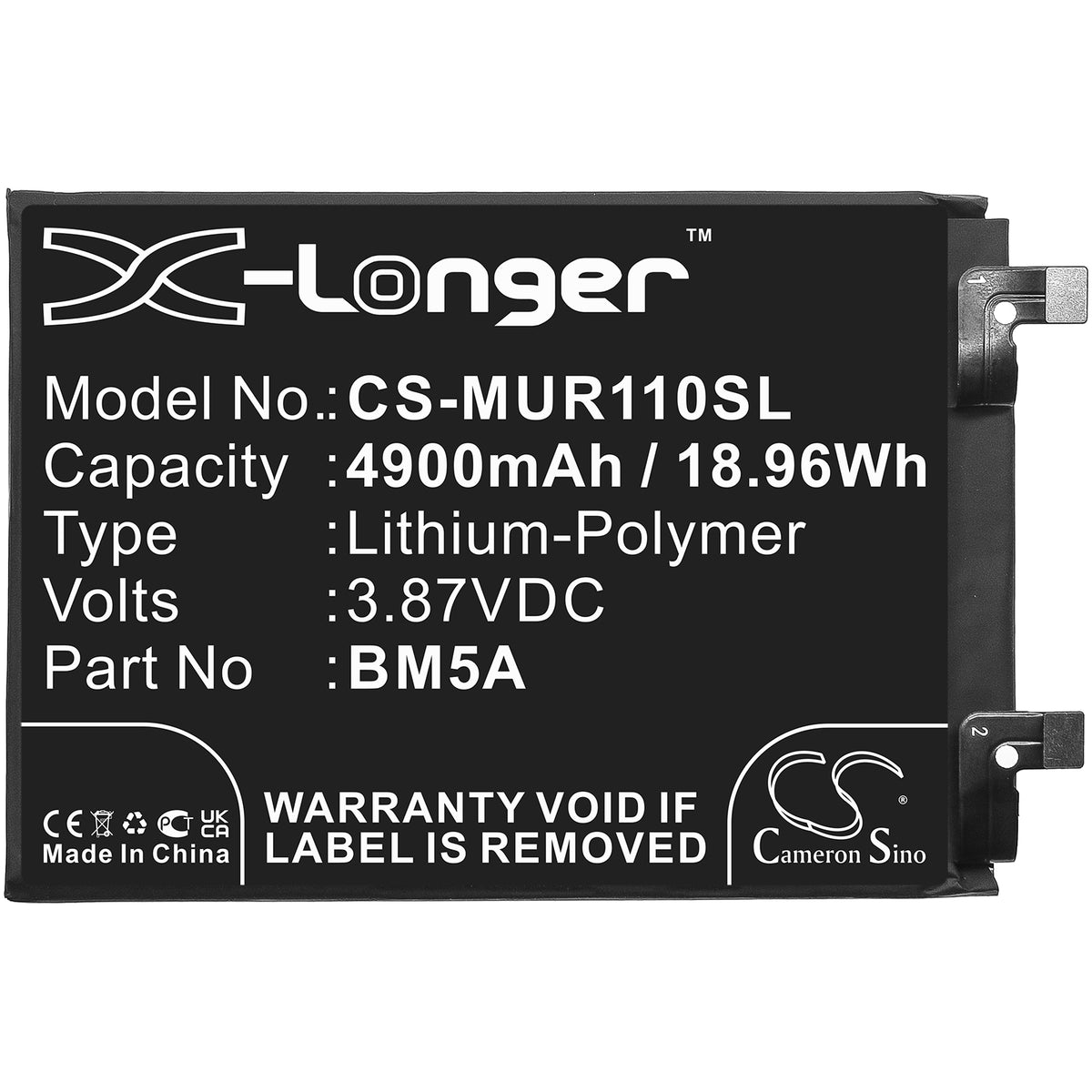 Replacement Battery for Xiaomi | Redmi Redmi Note 11 Pro – Mobile, SmartPhone – 4900mAh / 3.87V