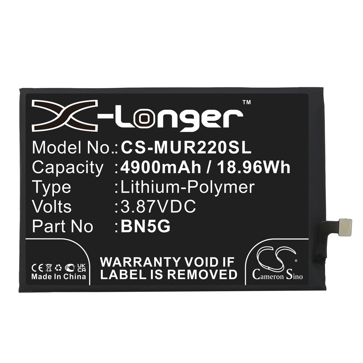 Replacement Battery for Xiaomi | Redmi Redmi 10C – Mobile, SmartPhone – 4900mAh / 3.87V