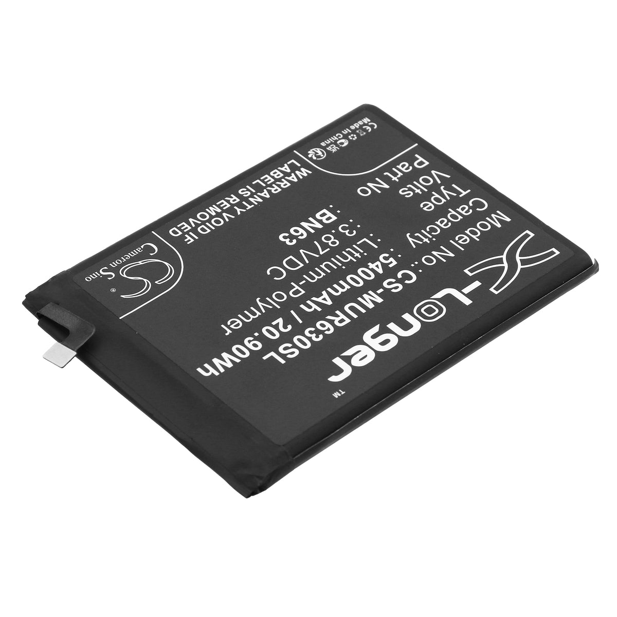Replacement Battery for Redmi 10 Prime – Mobile, SmartPhone – 5400mAh / 3.87V
