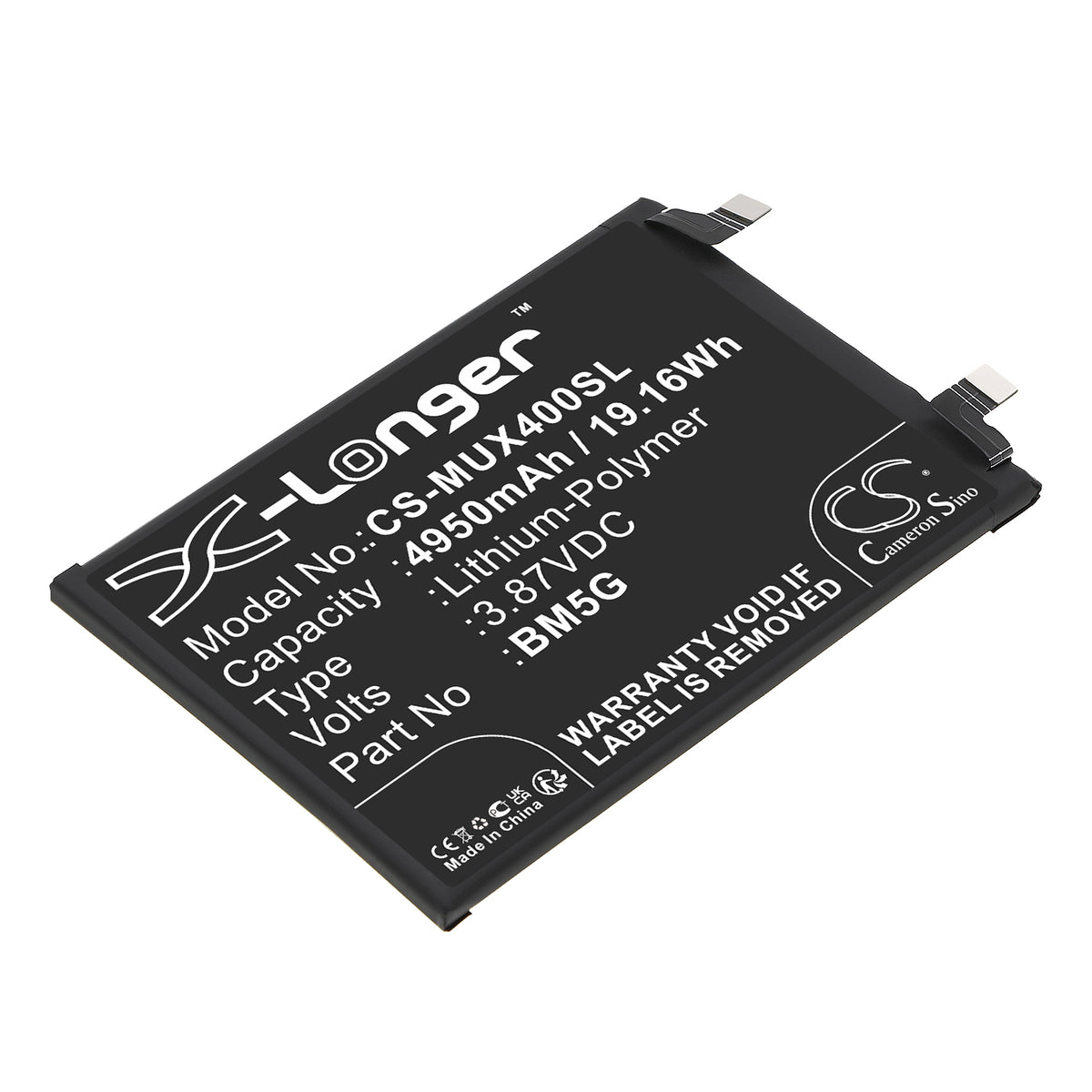 Replacement Battery for Poco | Redmi X4 GT – Mobile, SmartPhone – 4950mAh / 3.87V