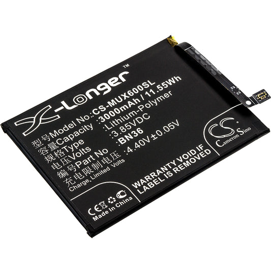 Replacement Battery for Xiaomi Mi 6X – Mobile, SmartPhone – 3000mAh / 3.85V