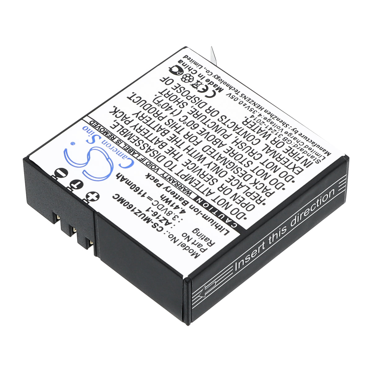 Replacement Battery for Xiaomi AZ16 – Camera – 1160mAh / 3.8V
