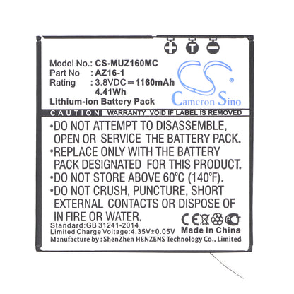 Replacement Battery for Xiaomi AZ16 – Camera – 1160mAh / 3.8V