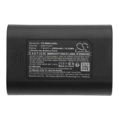 Replacement Battery for Mobile Warming Fieldsheer – Heated Clothes – 2600mAh / 7.4V