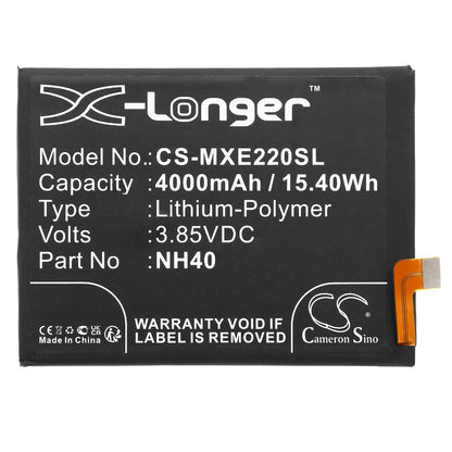 Replacement Battery for Motorola Moto E22 – Mobile, SmartPhone – 4000mAh / 3.85V