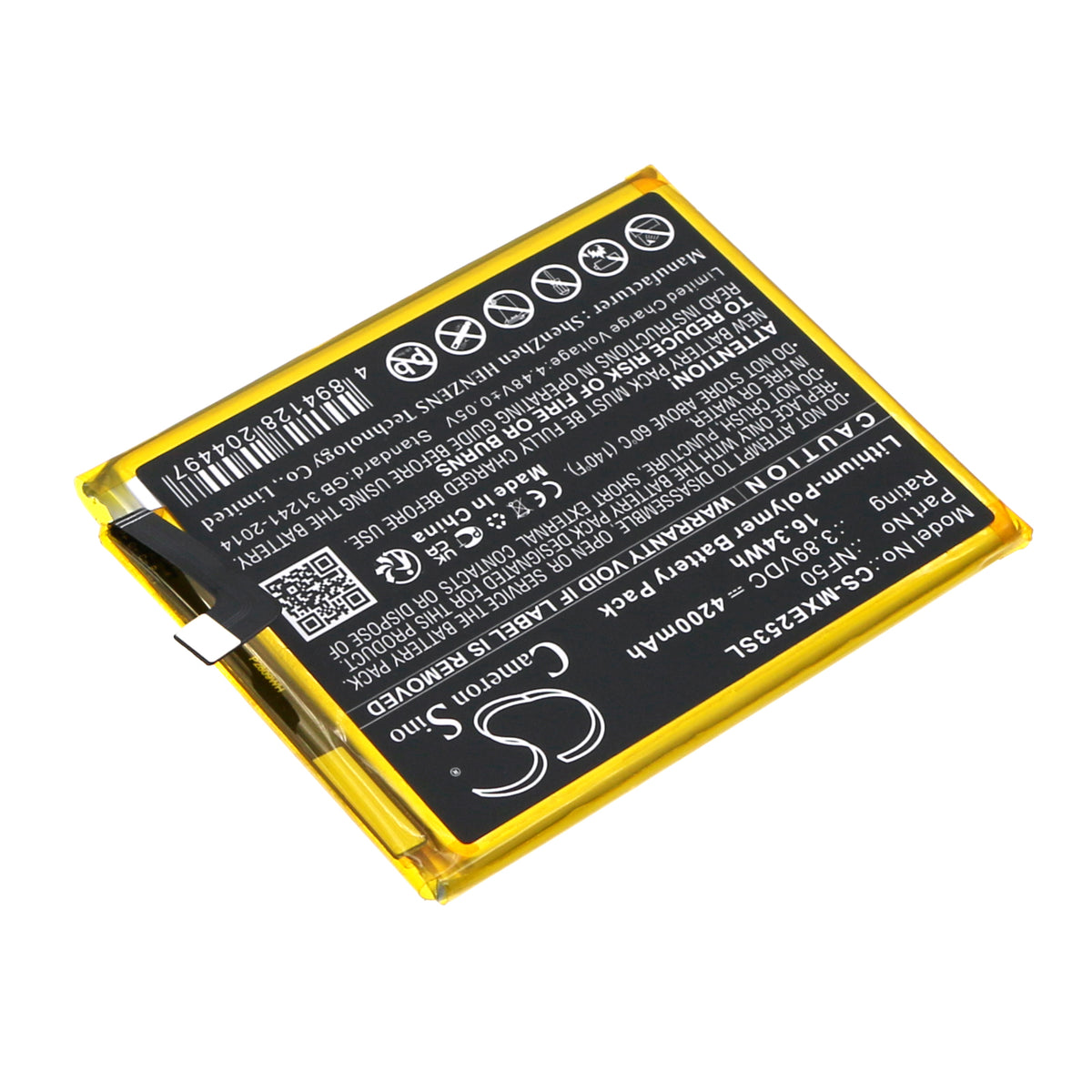 Replacement Battery for Motorola XT2205-3 – Mobile, SmartPhone – 4200mAh / 3.89V