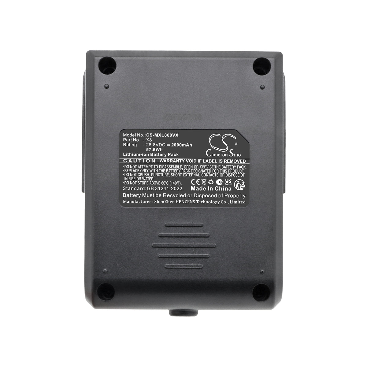Replacement Battery for TMA | Moosoo T150 – Vacuum – 2000mAh / 28.8V