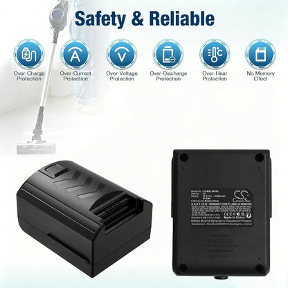 Replacement Battery for TMA | Moosoo T150 – Vacuum – 2000mAh / 28.8V