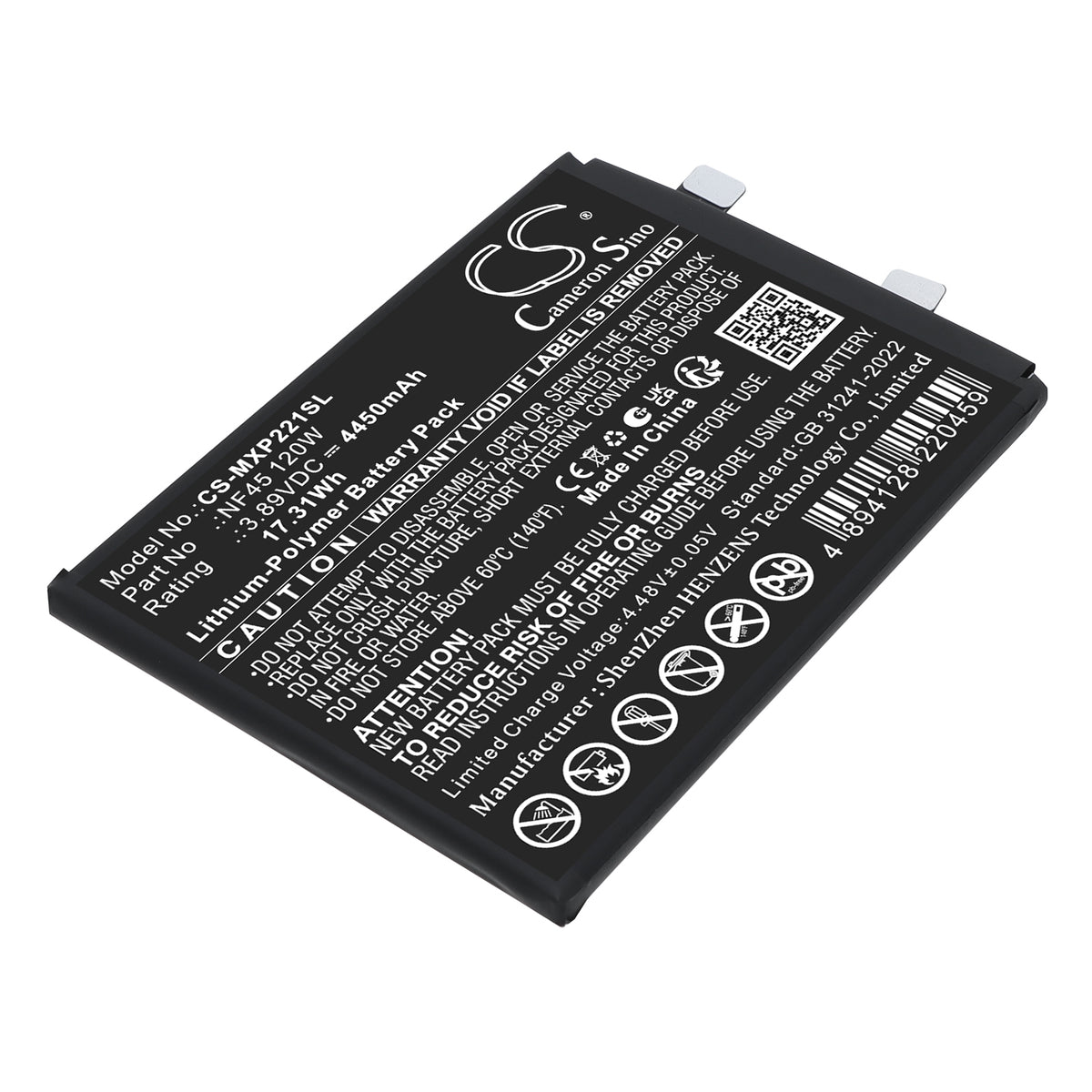 Replacement Battery for Motorola Edge 30 Ultra (120W) – Mobile, SmartPhone – 4450mAh / 3.89V