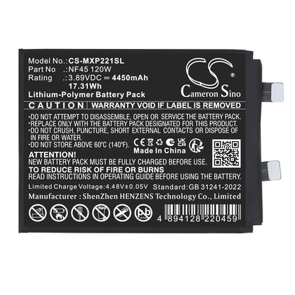 Replacement Battery for Motorola Edge 30 Ultra (120W) – Mobile, SmartPhone – 4450mAh / 3.89V