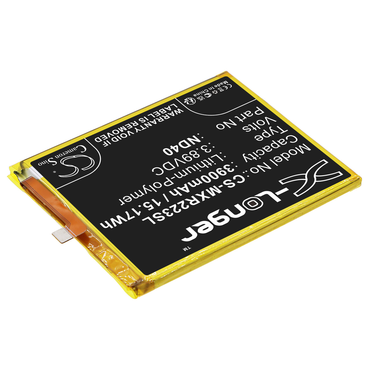 Replacement Battery for Motorola Moto Edge 30 – Mobile, SmartPhone – 3900mAh / 3.89V