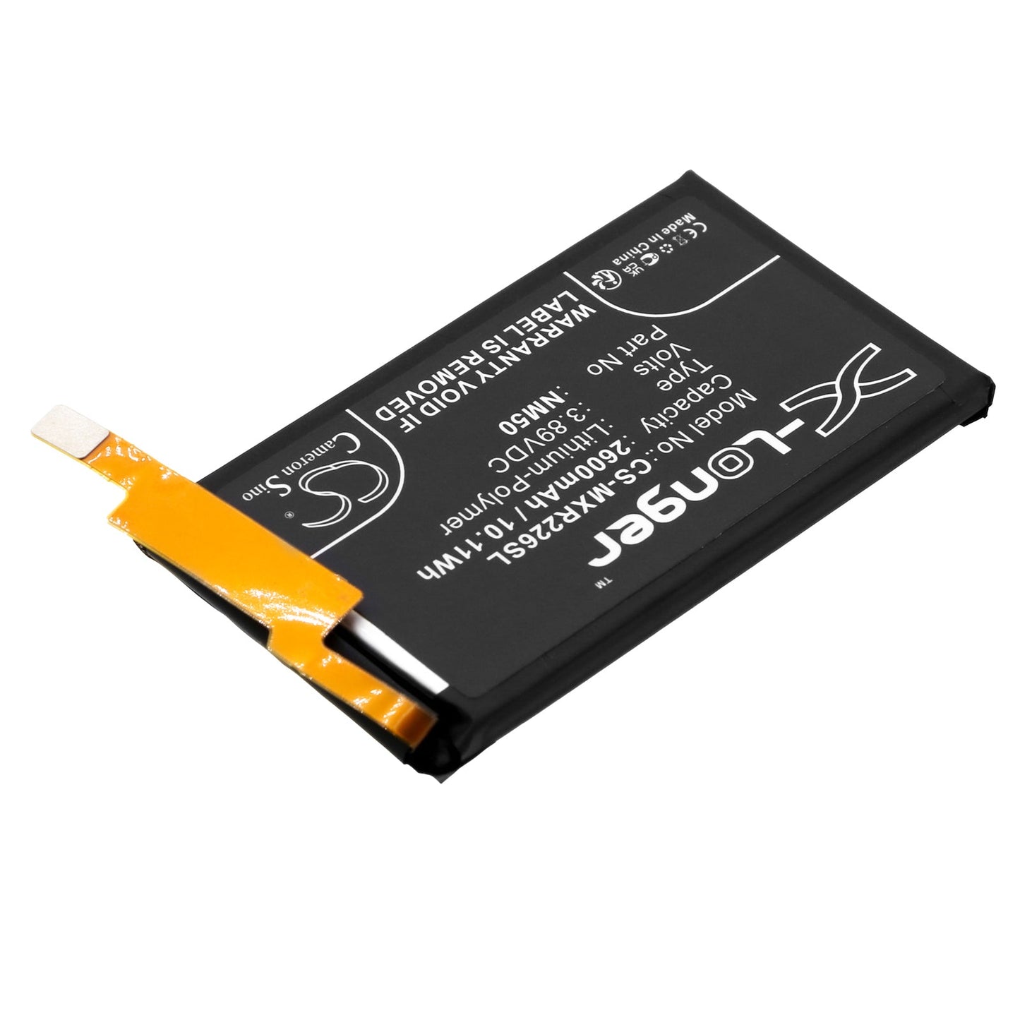 Replacement Battery for Motorola  Razr 2022 – Mobile, SmartPhone – 2600mAh / 10.11Wh / 3.89V