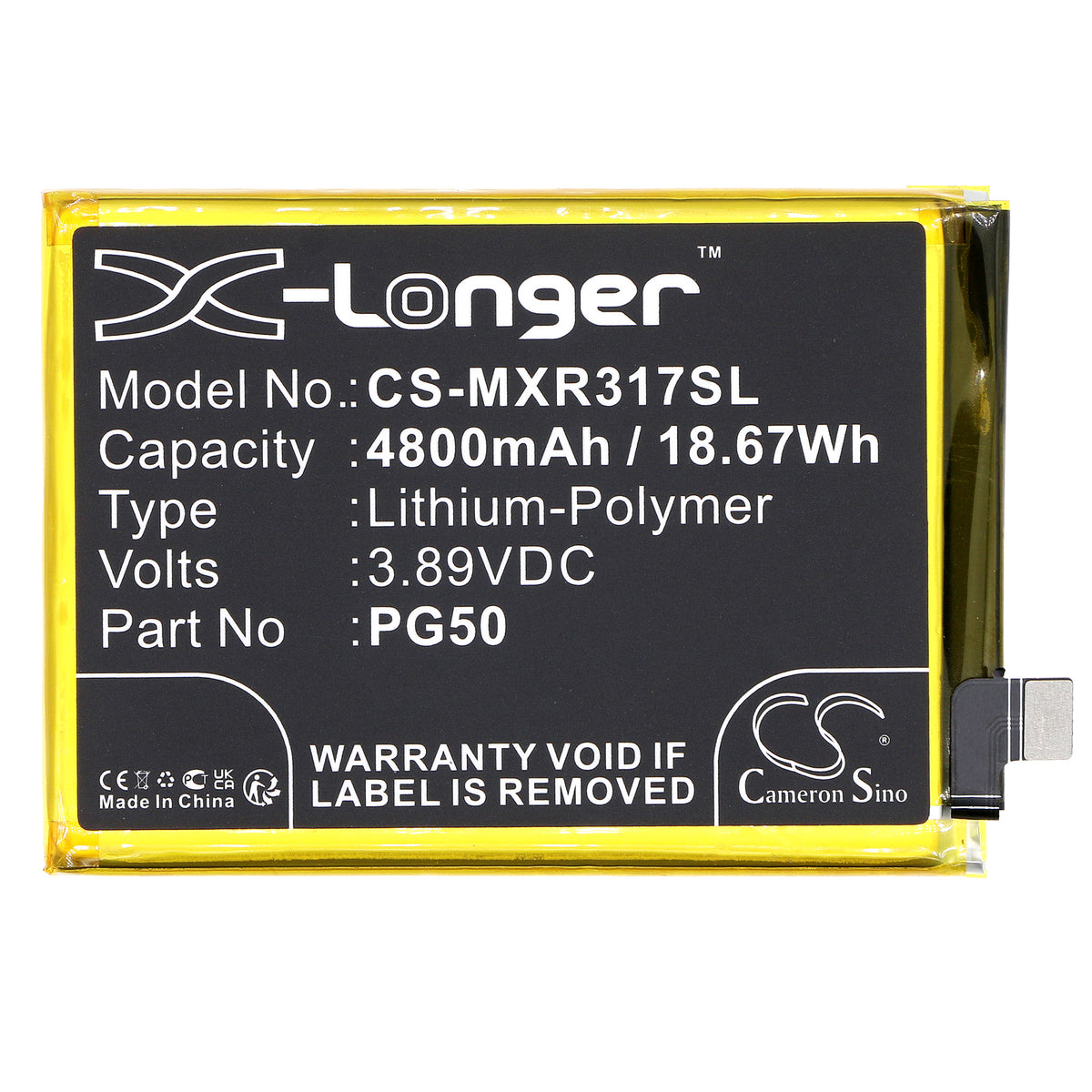 Replacement Battery for Motorola Moto G Stylus 2023 – Mobile, SmartPhone – 4800mAh / 3.89V