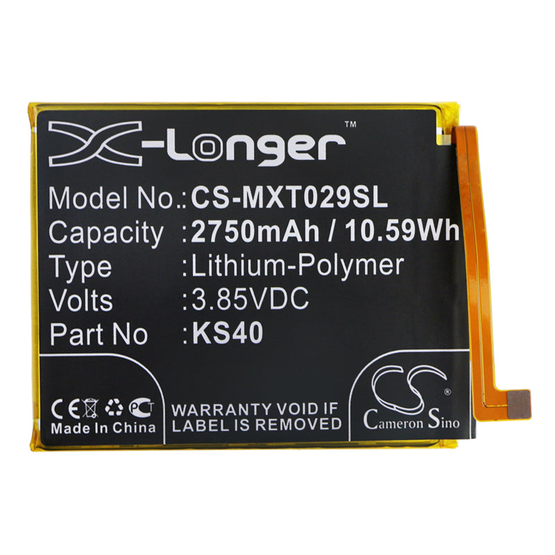 Replacement Battery for Motorola  Moto E6 Play – Mobile, SmartPhone – 2750mAh / 10.59Wh / 3.85V
