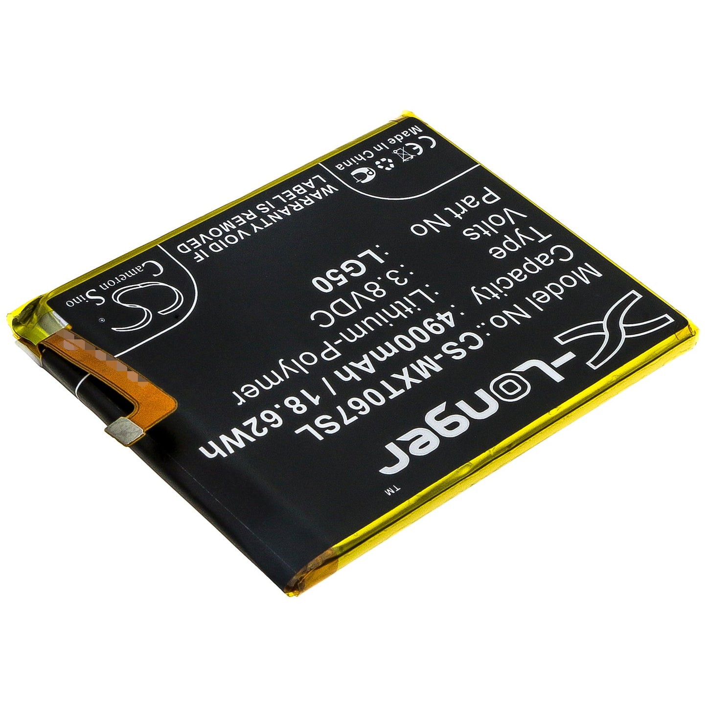 Replacement Battery for Motorola  One Fusion Plus – Mobile, SmartPhone – 4900mAh / 18.62Wh / 3.8V