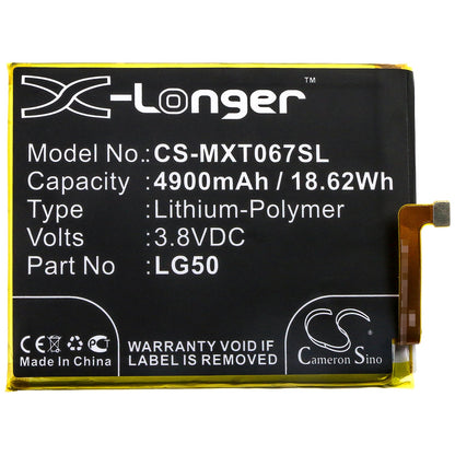 Replacement Battery for Motorola  One Fusion Plus – Mobile, SmartPhone – 4900mAh / 18.62Wh / 3.8V