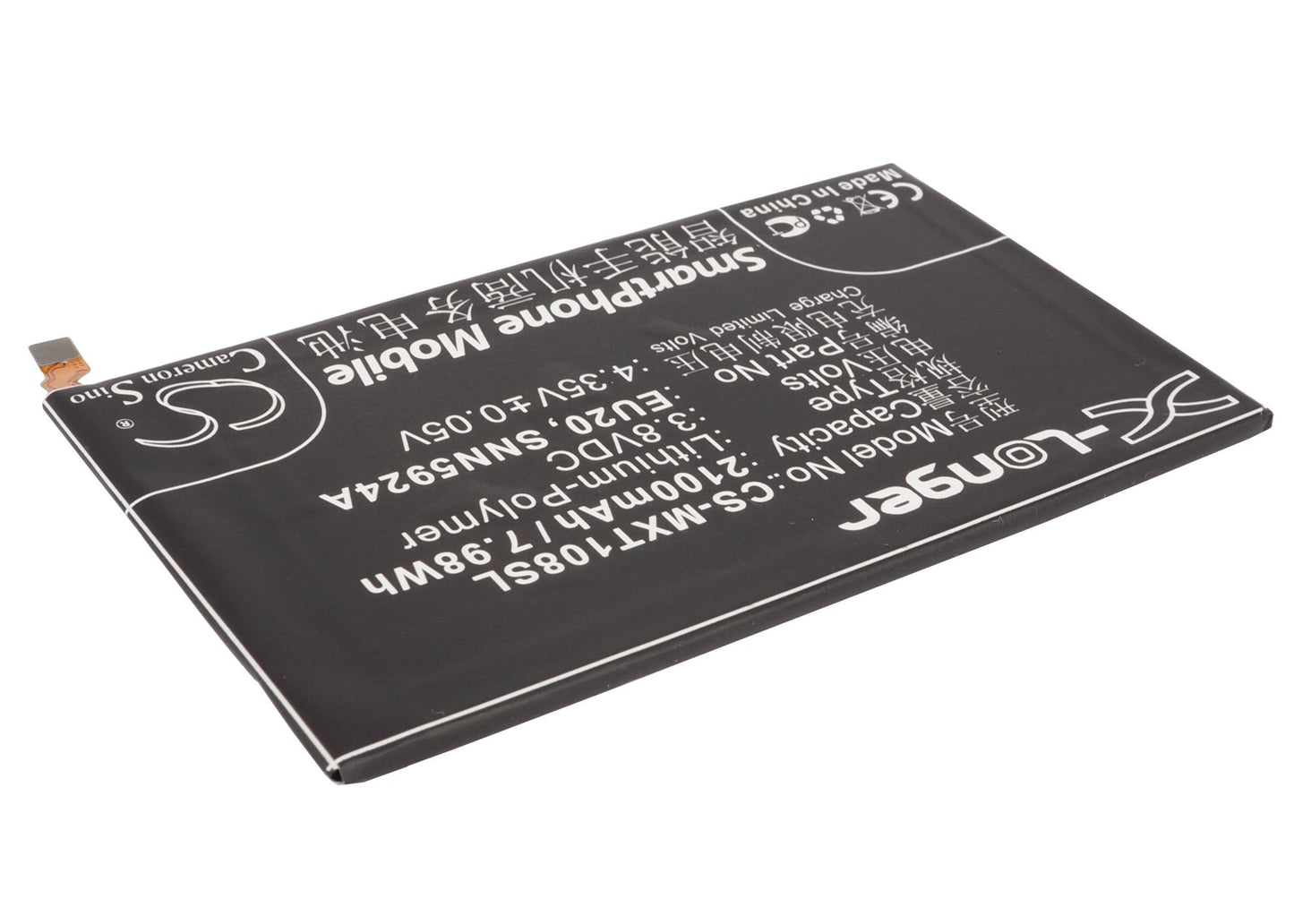 Replacement Battery for Motorola  DROID MAXX – Mobile, SmartPhone – 2100mAh / 7.98Wh / 3.8V