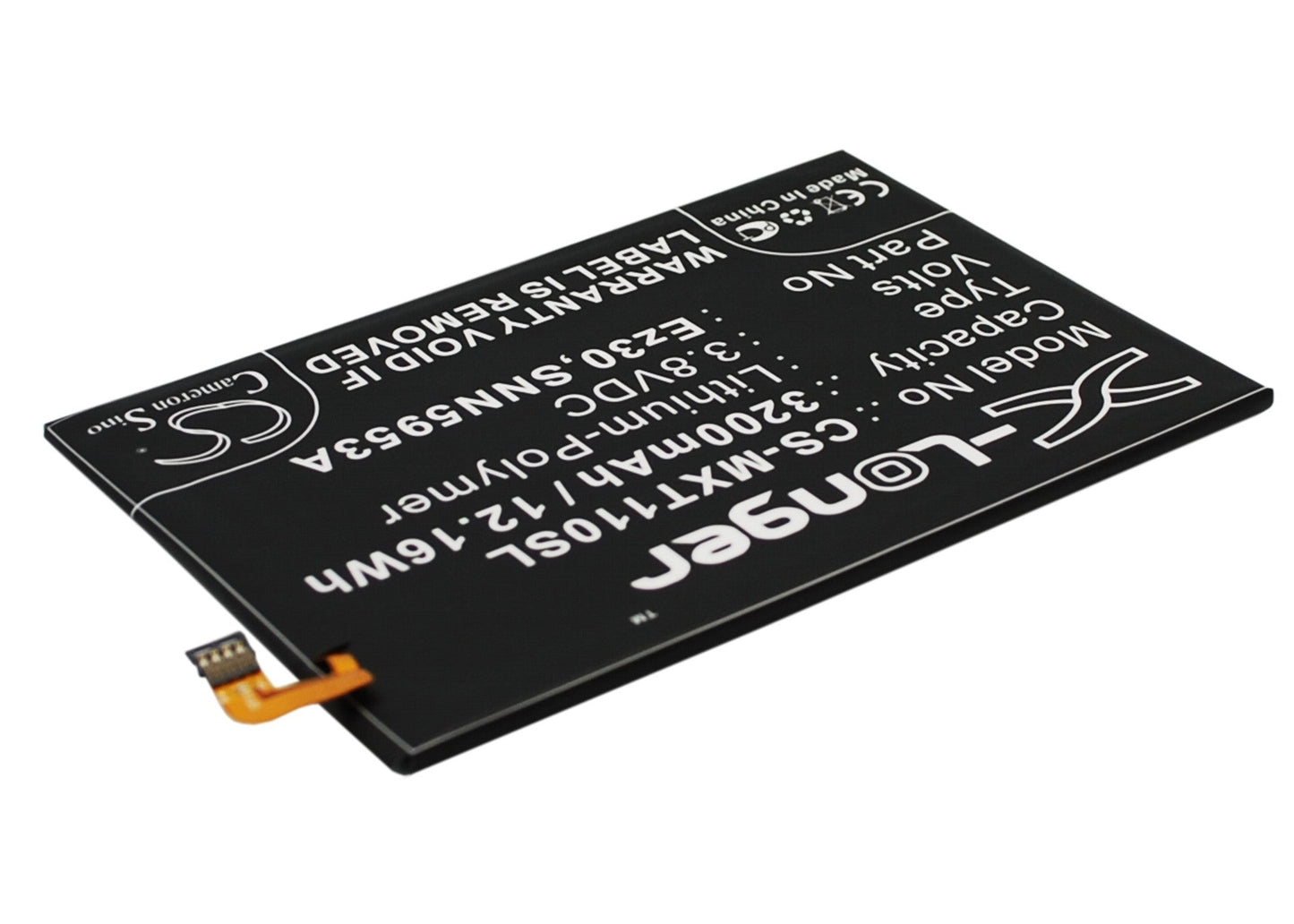 Replacement Battery for Motorola  Shamu – Mobile, SmartPhone – 3200mAh / 12.16Wh / 3.8V