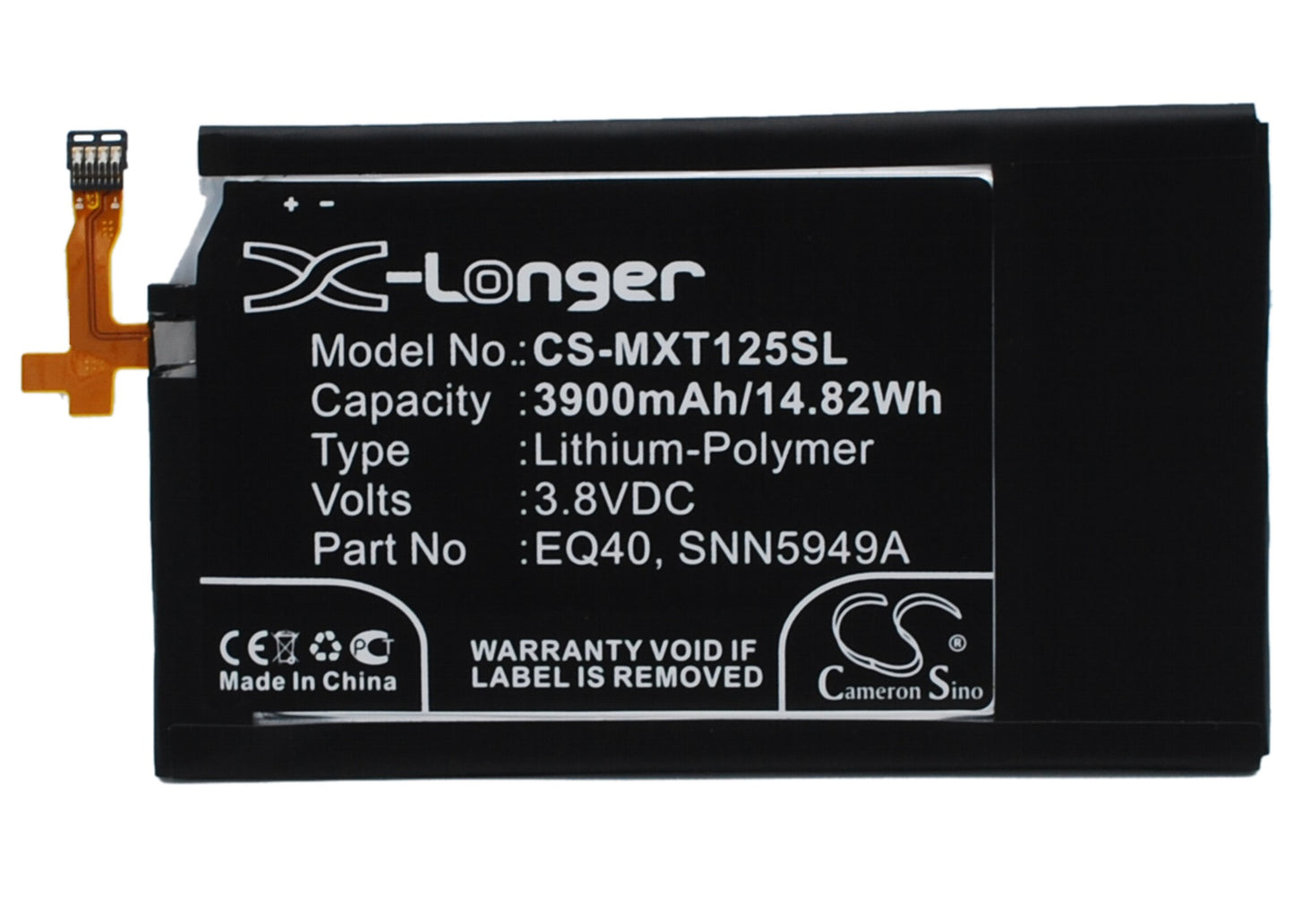 Replacement Battery for Motorola Droid Turbo – Mobile, SmartPhone – 3900mAh / 3.8V - image 1