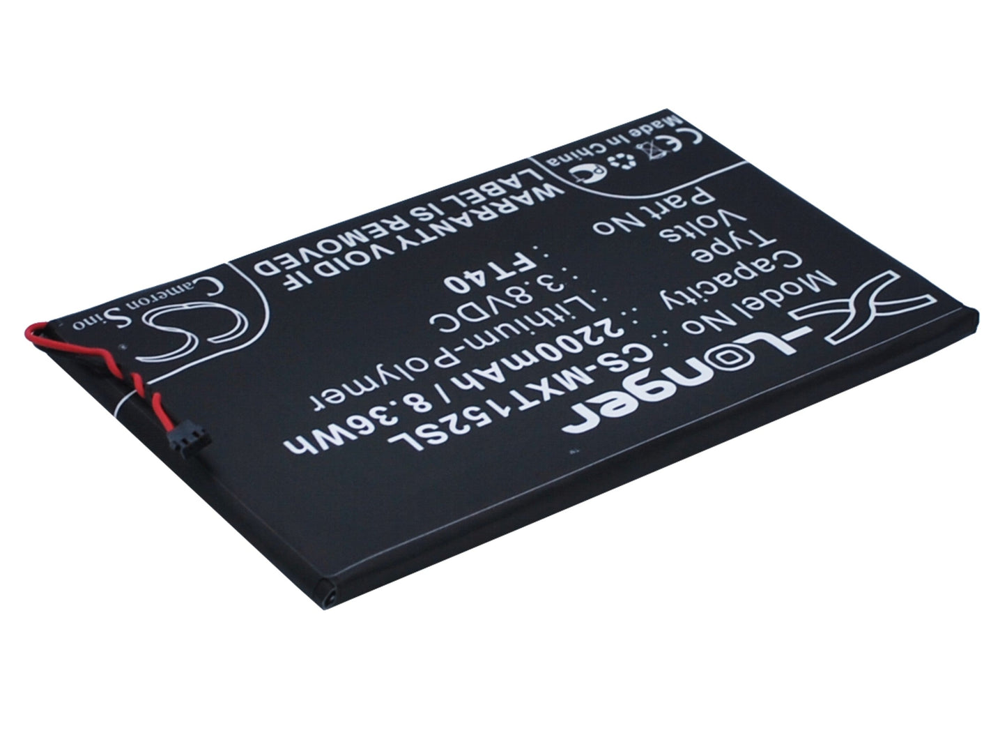 Replacement Battery for Motorola  MotoE 2nd – Mobile, SmartPhone – 2200mAh / 8.36Wh / 3.8V